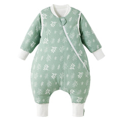 Duomiaomiao 3.5 tog toddler sleep bag front view shows cozy warmth for cool nights
