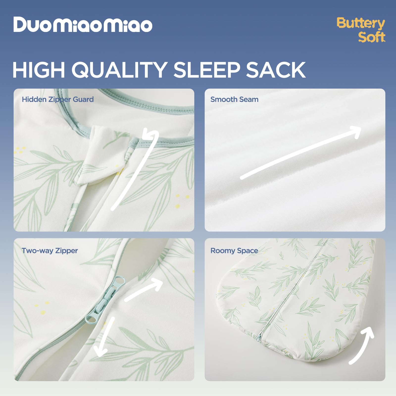Duomiaomiao seamless stitching for smooth seams and durability.