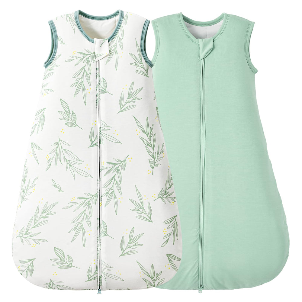 Duomiaomiao baby sleep sack in soft bamboo fabric for gentle warmth and comfort.