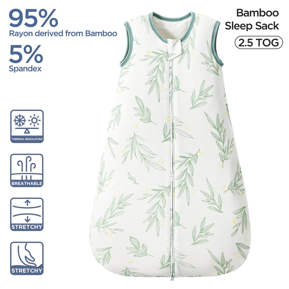 Duomiaomiao sleep sack with two-way zipper for easy diaper changes.