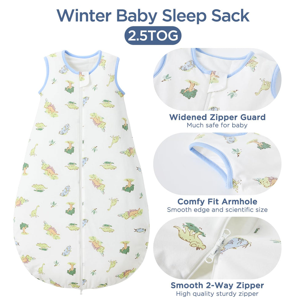 Duomiaomiao sleep sack in crib with roomy design supports baby movement.