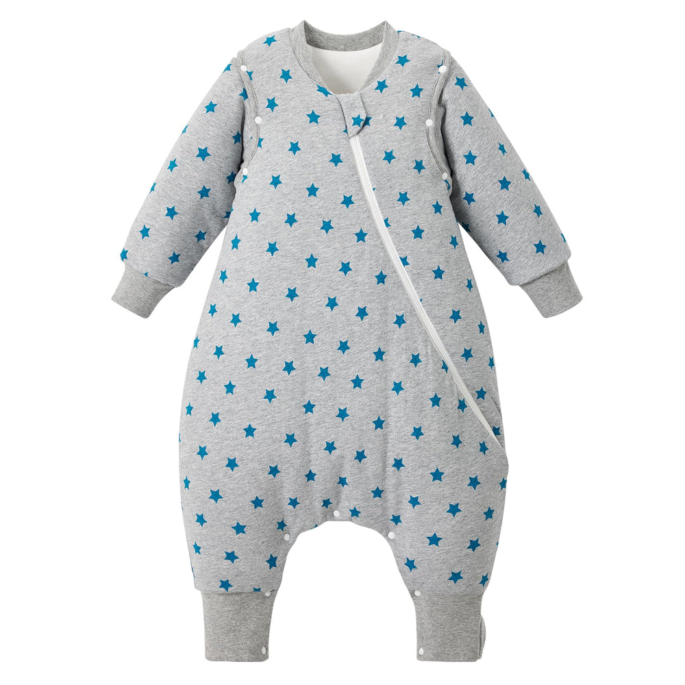Duomiaomiao 3.5 TOG toddler sleep bag front view, cozy for cool nights