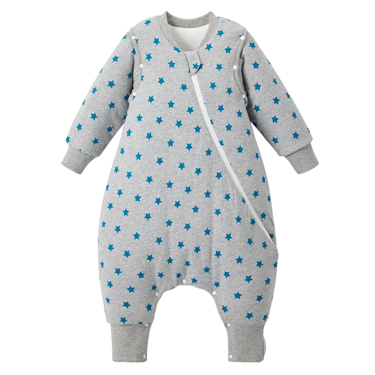 Duomiaomiao 3.5 TOG toddler sleep bag front view, cozy for cool nights