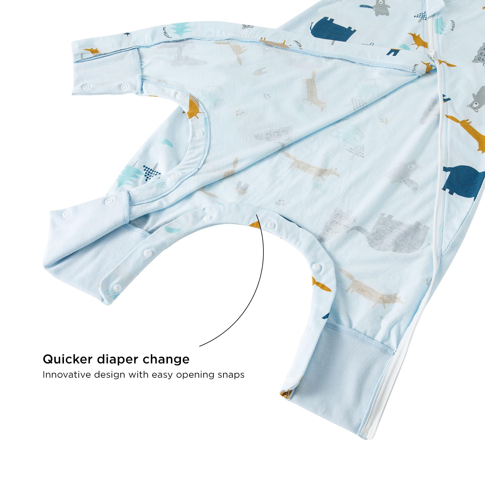 Duomiaomiao lightweight sleep bag ideal for active toddlers.