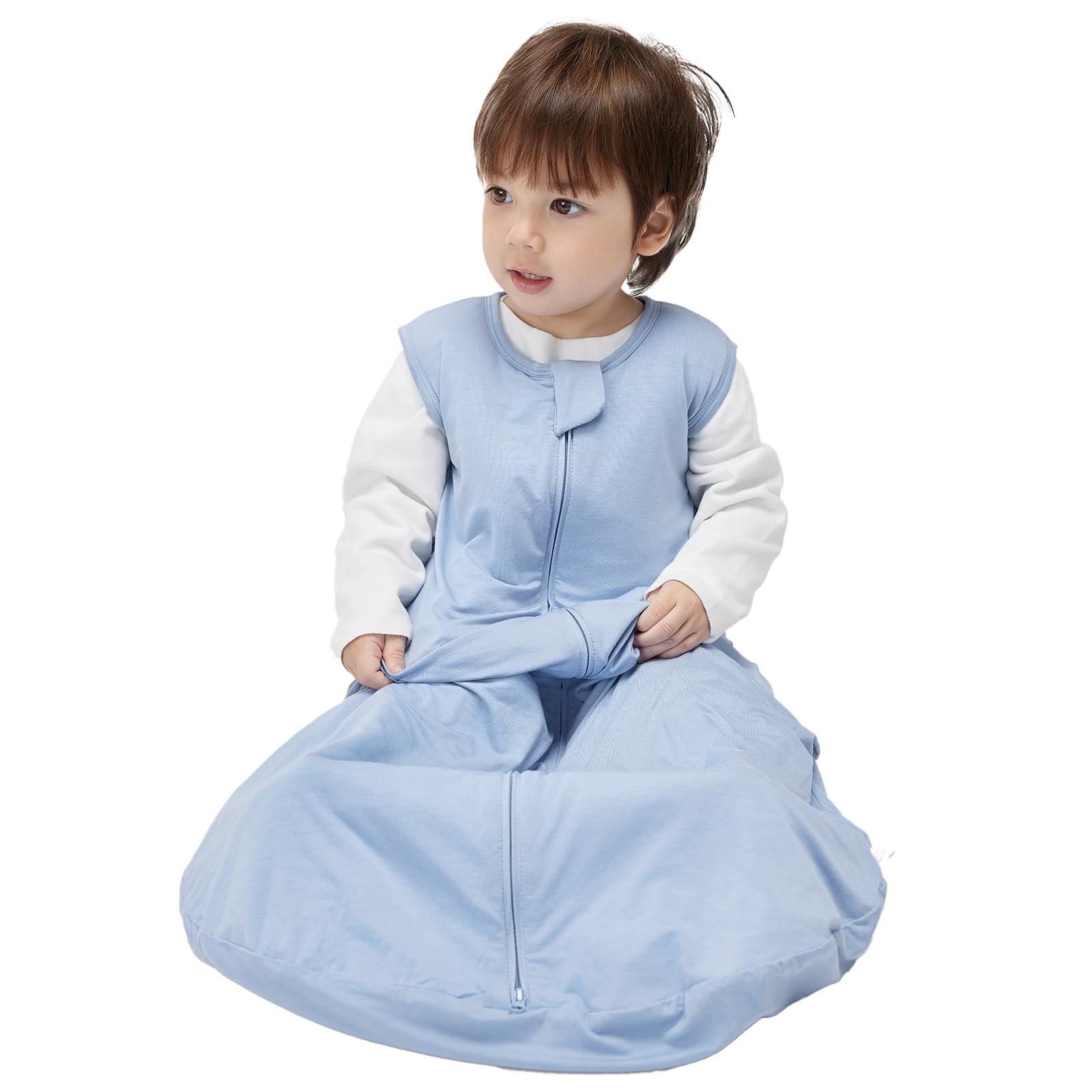 Duomiaomiao roomy neckline design supports safe sleep while allowing movement.