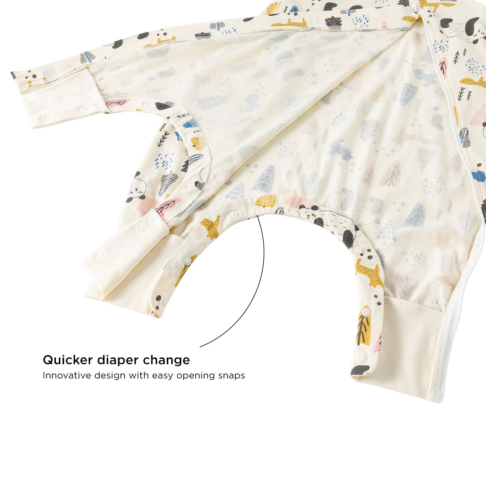 Duomiaomiao safety-certified sleep bag approved to replace loose blankets.