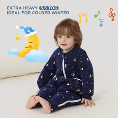 Duomiaomiao six-to-twelve-months cotton sleep sack highlights breathable fabric.