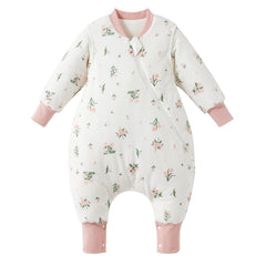 Duomiaomiao sleep bag with side zipper and feet keeps toddlers cozy overnight
