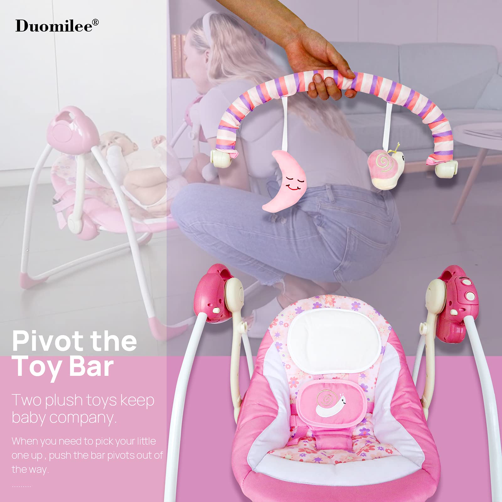 Duomilee 5-point harness for secure infant support