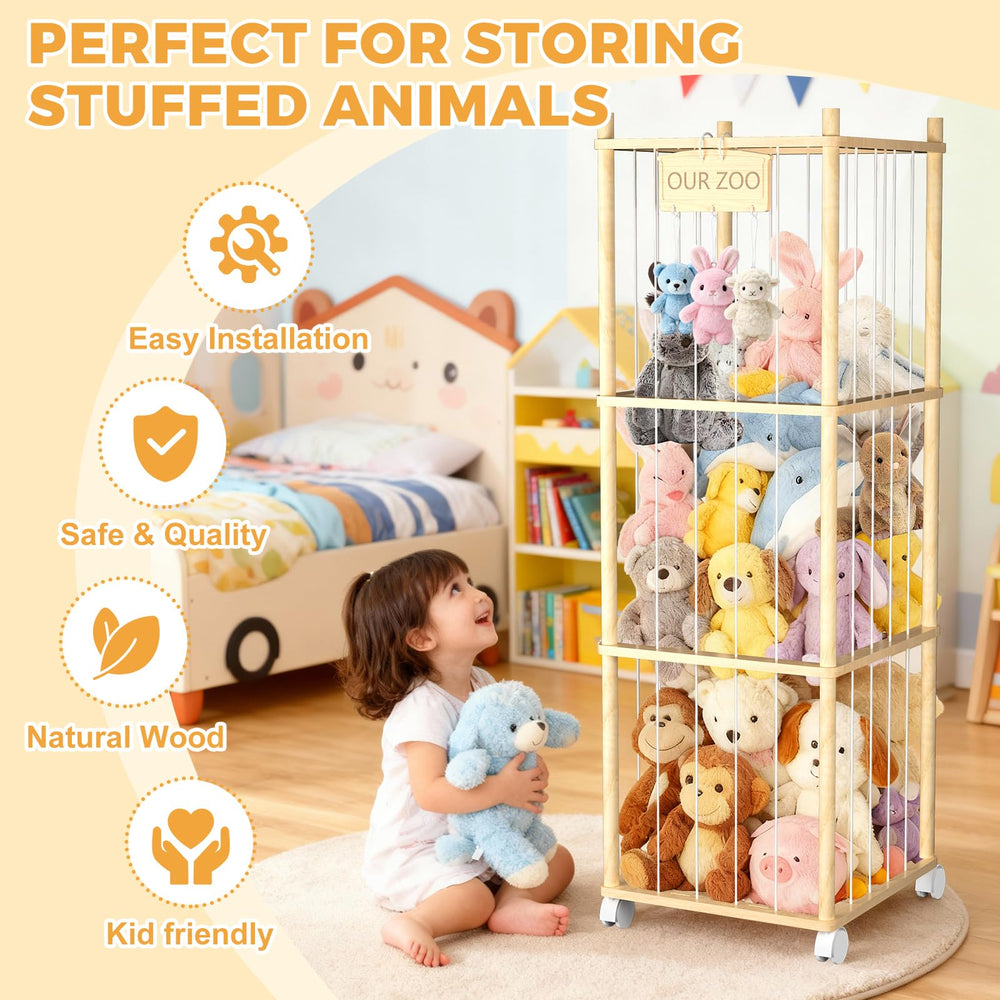 DUOQNY Lockable wheels enable mobile, flexible playroom setup.
