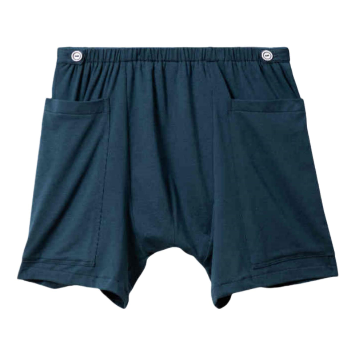 DURASIKO double-pocket urine bag pants showing high capacity for drainage bags.