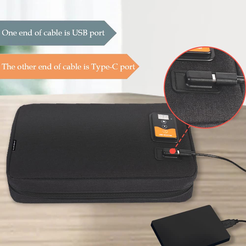 DURASIKO wipes heater portable design with a handle for easy transport.