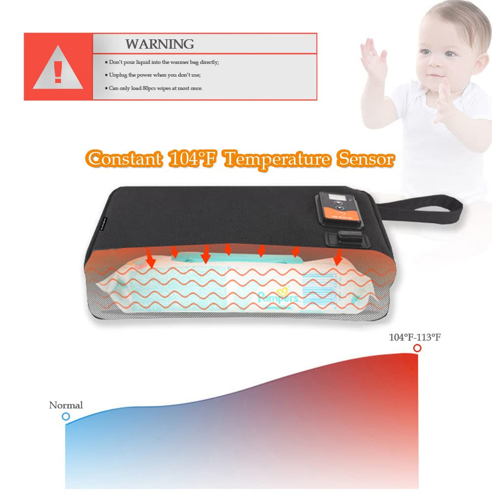 DURASIKO wipes heater temperature control lets you set comfortable warmth.