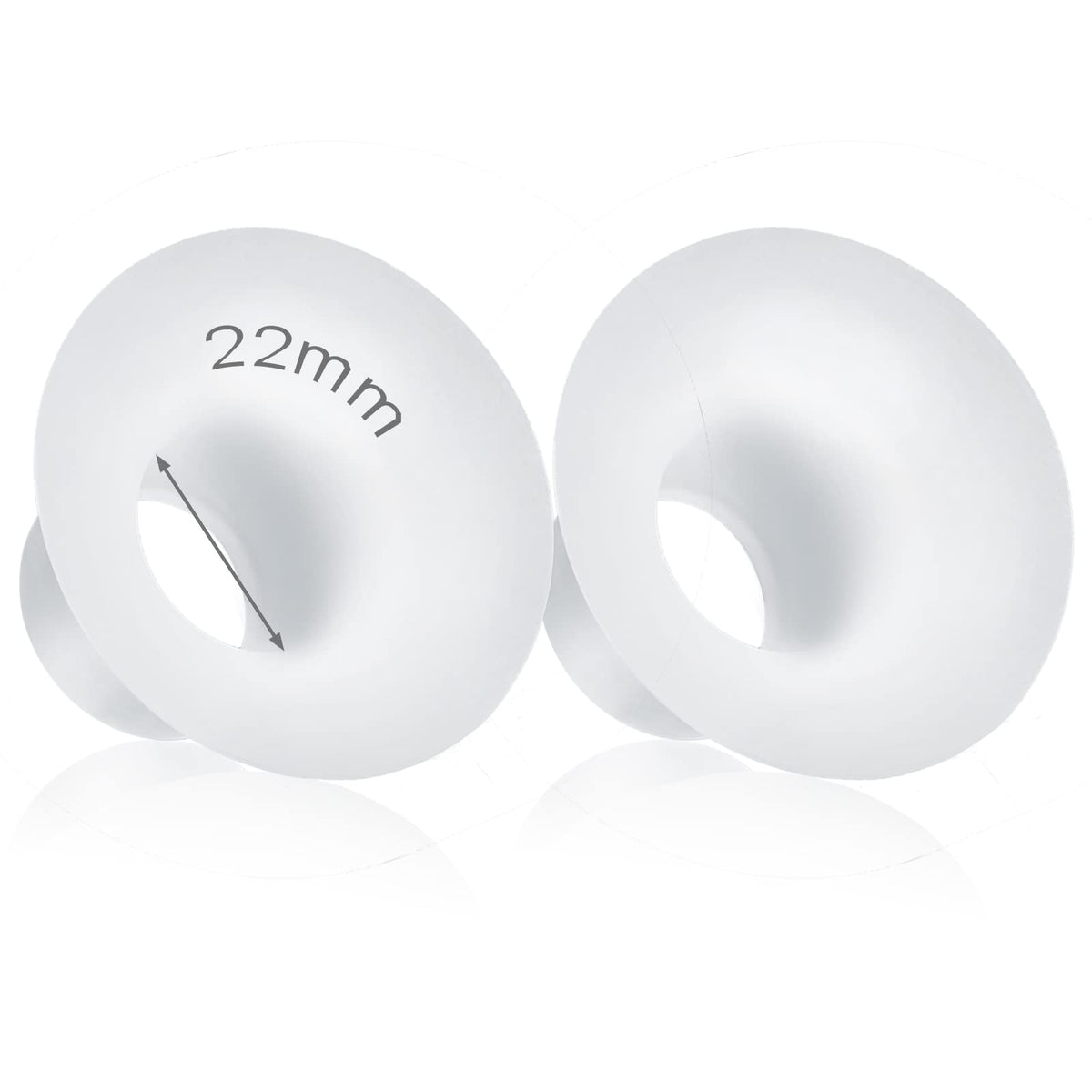 Durceler 22mm silicone inserts fit Medela and Spectra shields for a comfy seal.