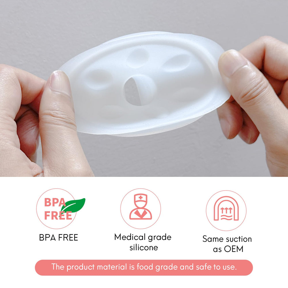 Durceler BPA-free silicone cushion supports safe, comfortable pumping sessions