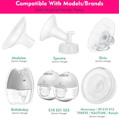 Durceler silicone insert demonstrating nipple tunnel reduction for small-nippled users during pumping.