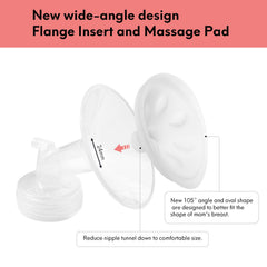 Durceler Spectra S1/S2 compatible massage pad gently contours the breast