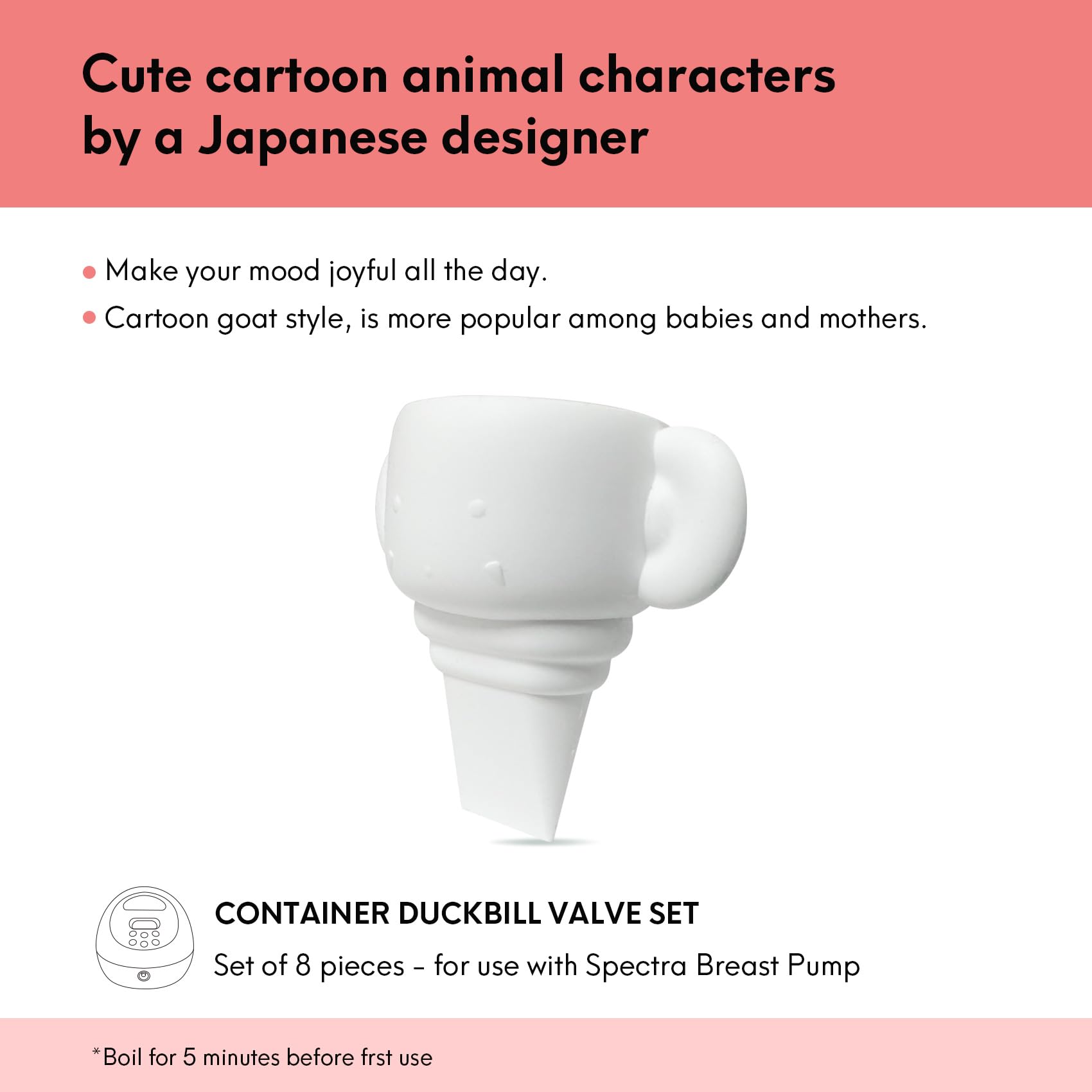 Durcler duckbill valve with pull-tab design eases insertion and reduces tearing risk.
