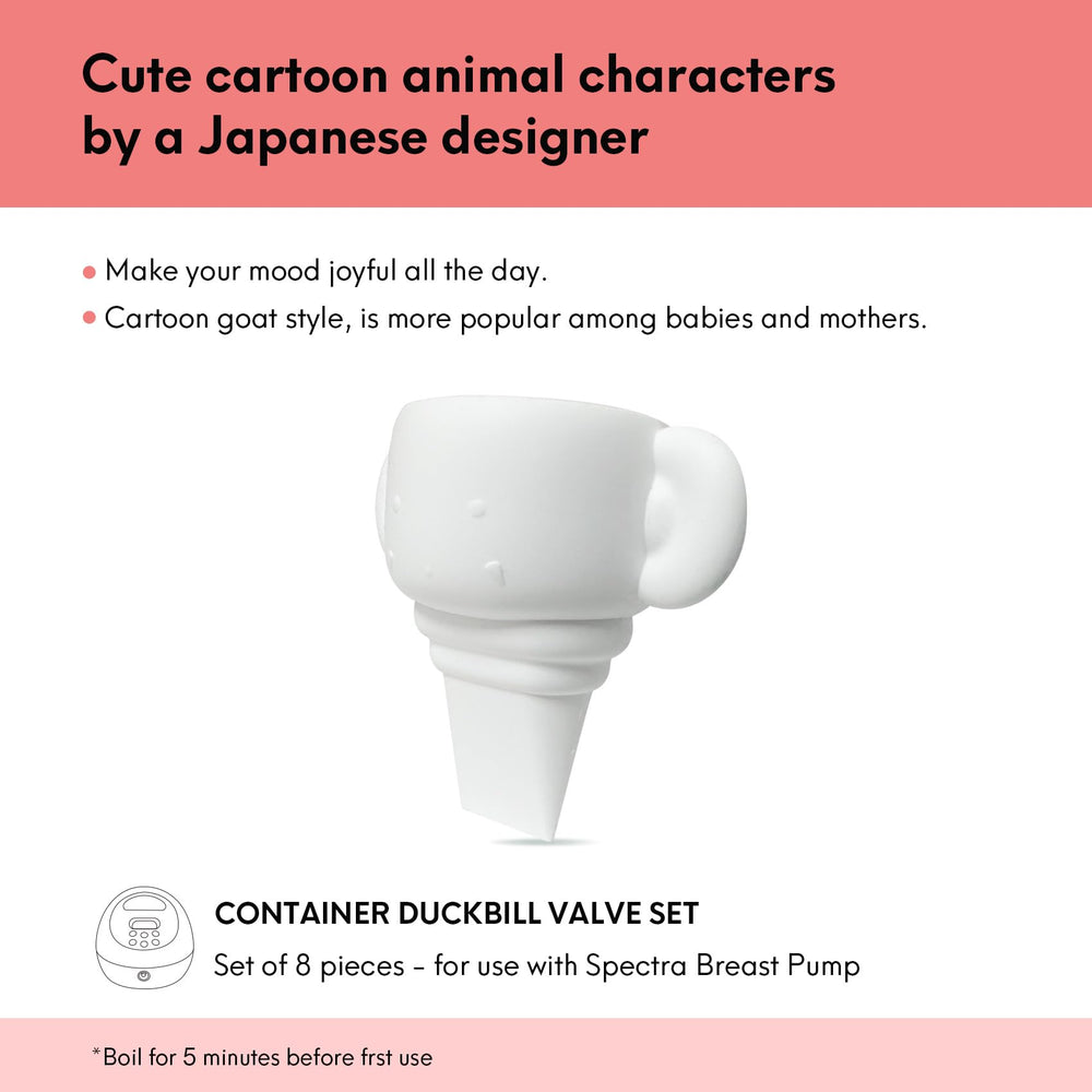 Durcler duckbill valve with pull-tab design eases insertion and reduces tearing risk.