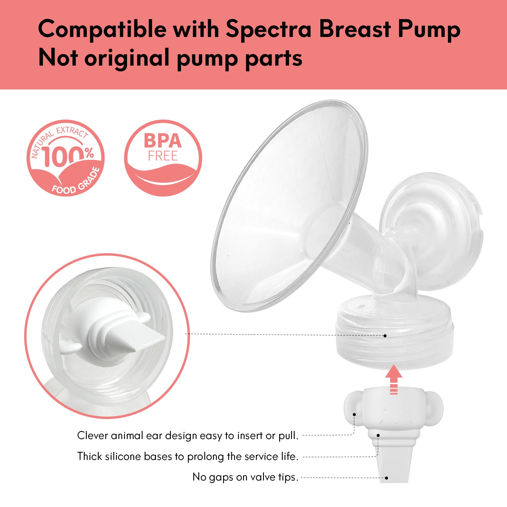 Durcler reinforced-tip valve delivers stable suction and durable pumping.