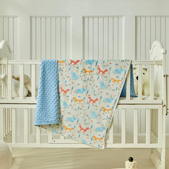 DuShow Animals blanket 30x40 size is ideal for on-the-go use.