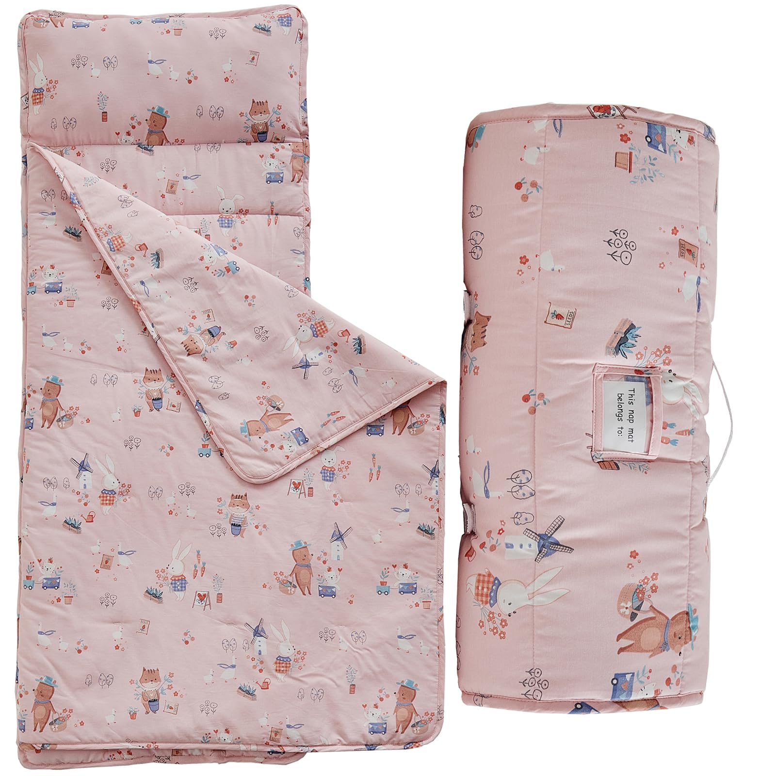 DuShow cotton toddler nap mat with animal pattern for cozy daycare naps