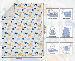 DuShow blanket back with dotted minky adds a gentle touch for snuggle time.