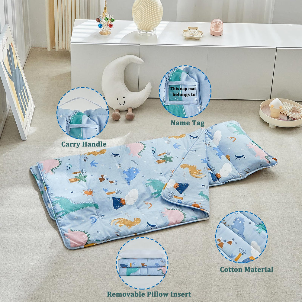 Easy-care fabric nap mat stays soft and anti-pilling after washes