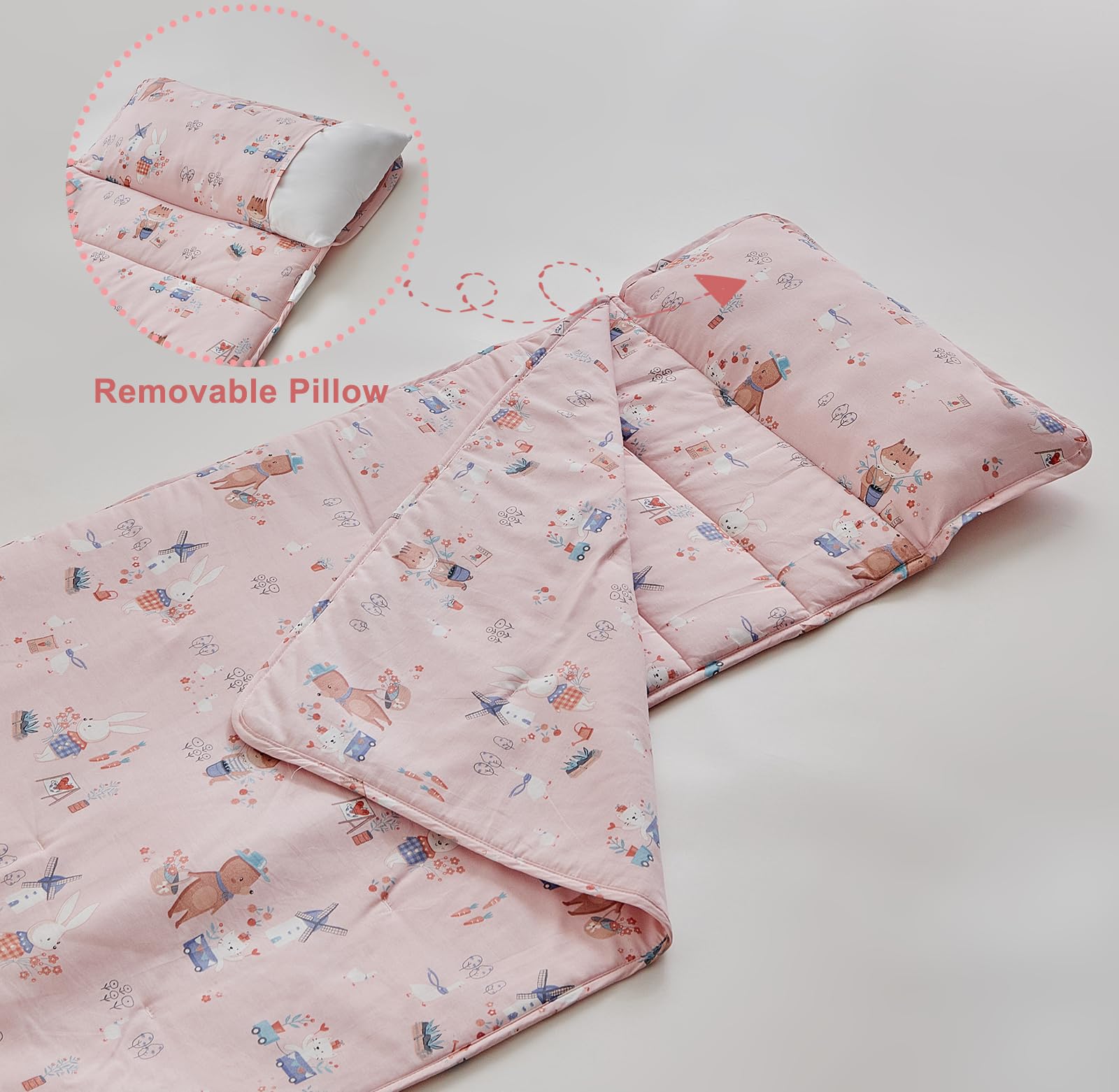 DuShow easy-care nap mat machine washable and shrink-resistant