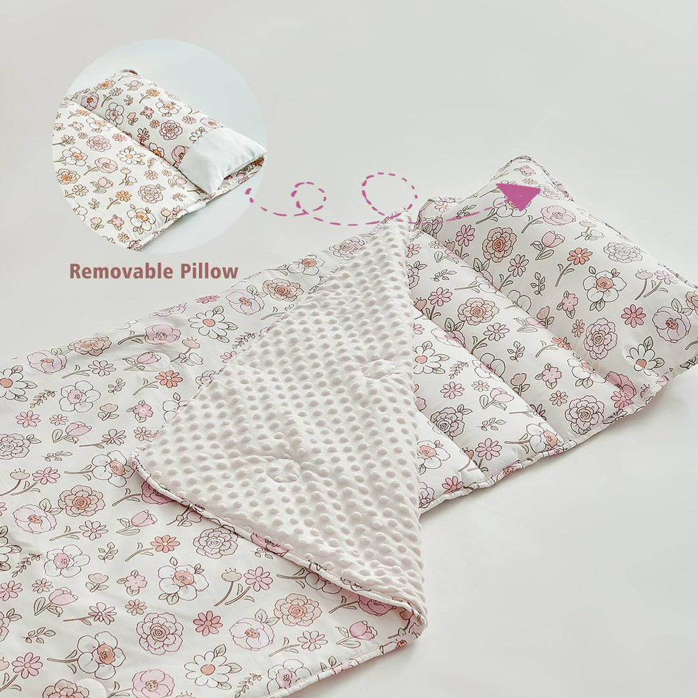 DuShow nap mat with microfiber and minky lining for soft touch and durability