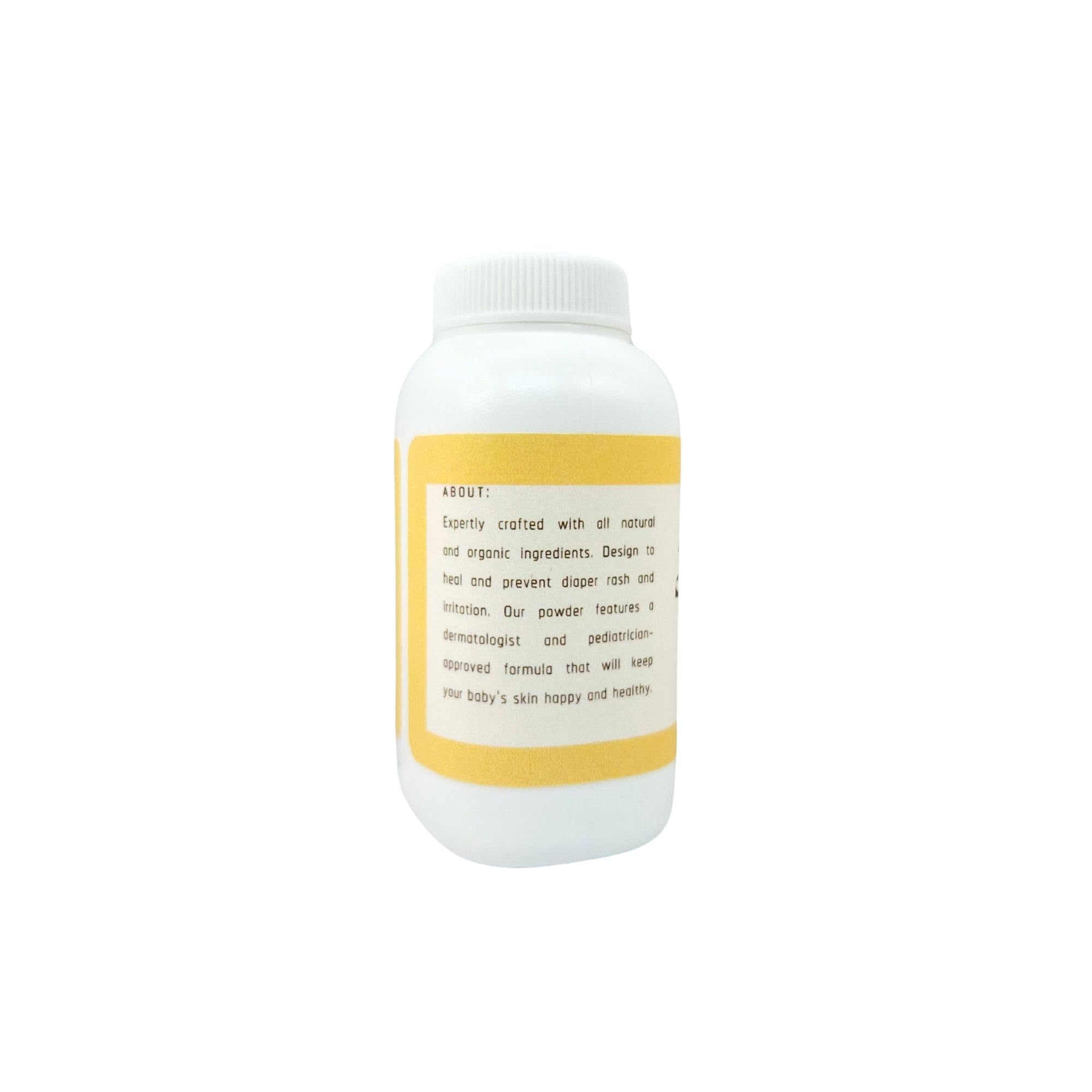 Dusty Baby Powder nourishes and softens skin with shea oil.