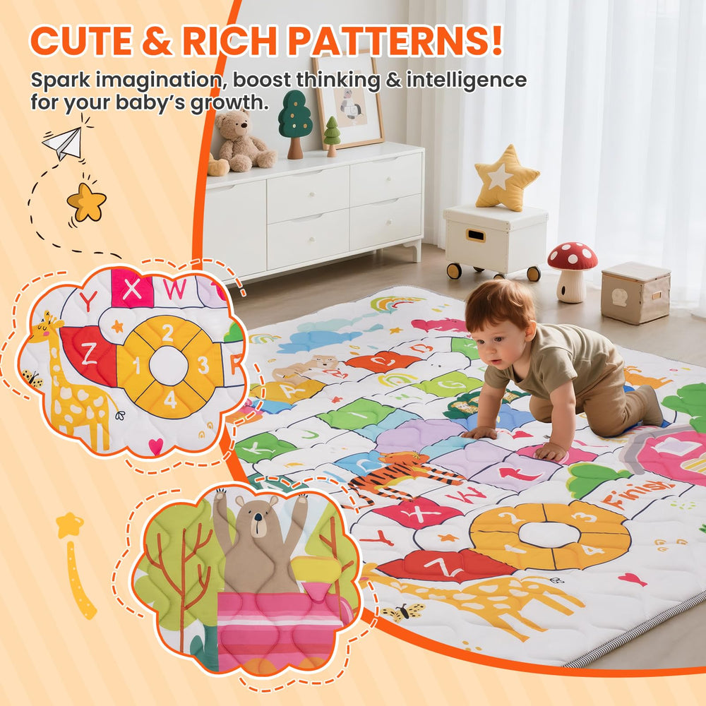Duwenem baby play mat colorful patterns enhance nursery style