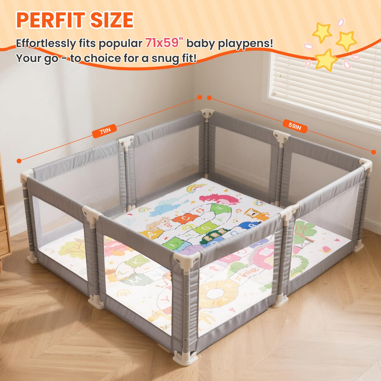 Duwenem baby play mat easy storage and portable use