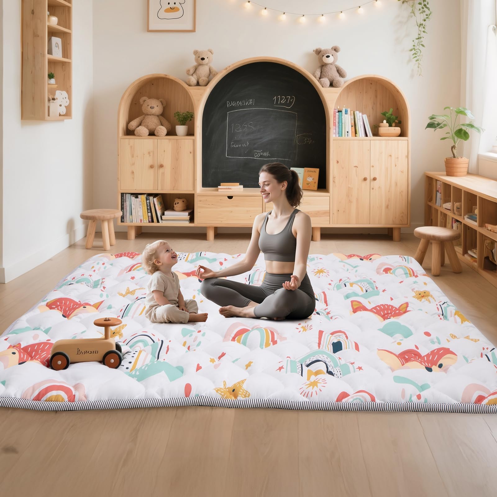 Duwenem easy-to-fold mat, quick setup for versatile spaces.