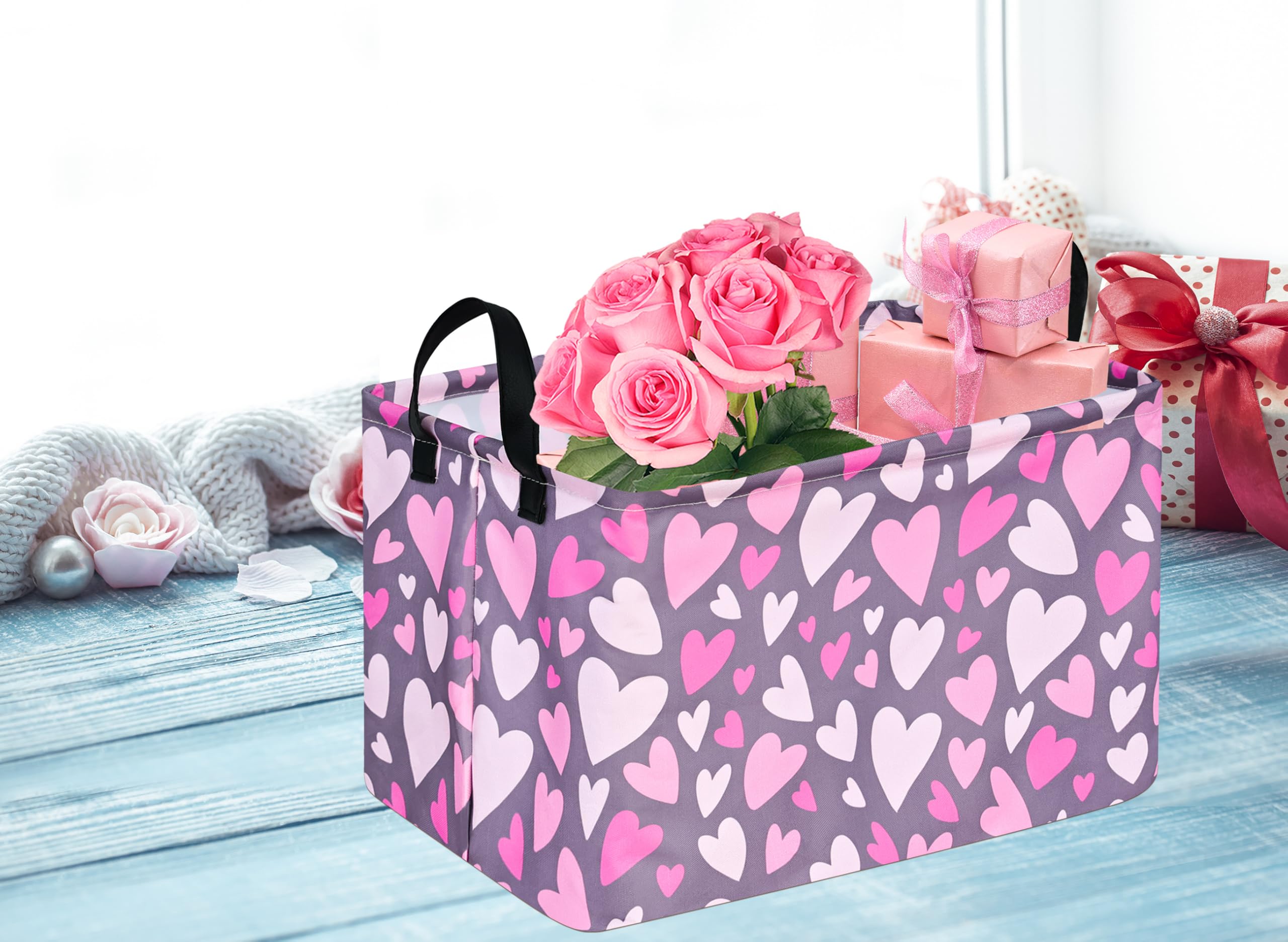 DUYIY large capacity basket ideal for clothes, toys, and blankets.