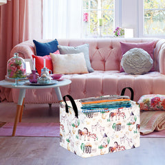 DUYIY rectangle windmill basket folded for compact storage and travel convenience.