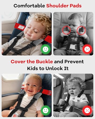 Duythy airplane harness is lightweight and easy to handle for parents.