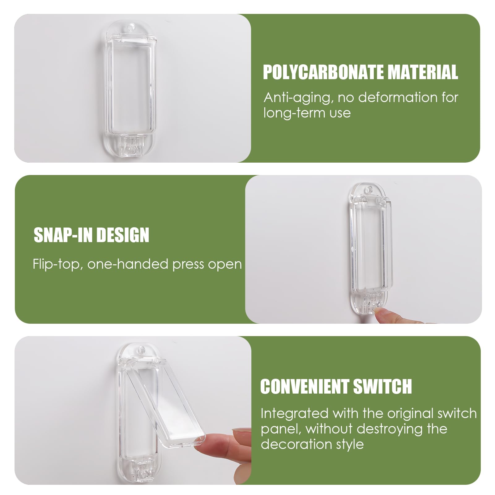 Dvvsav child-safety switch cover – protects little hands from toggling important devices.