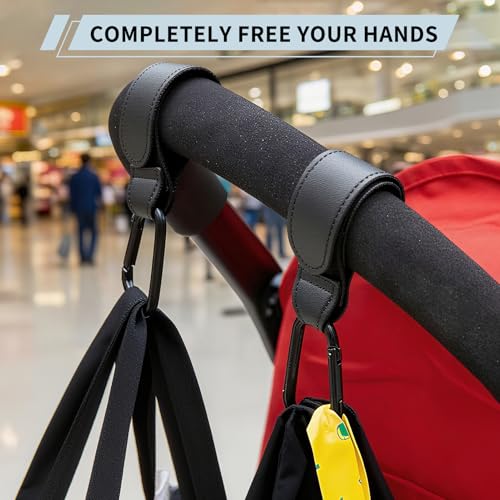 Dvvsav adjustable Velcro strap provides secure fit around varied stroller bars