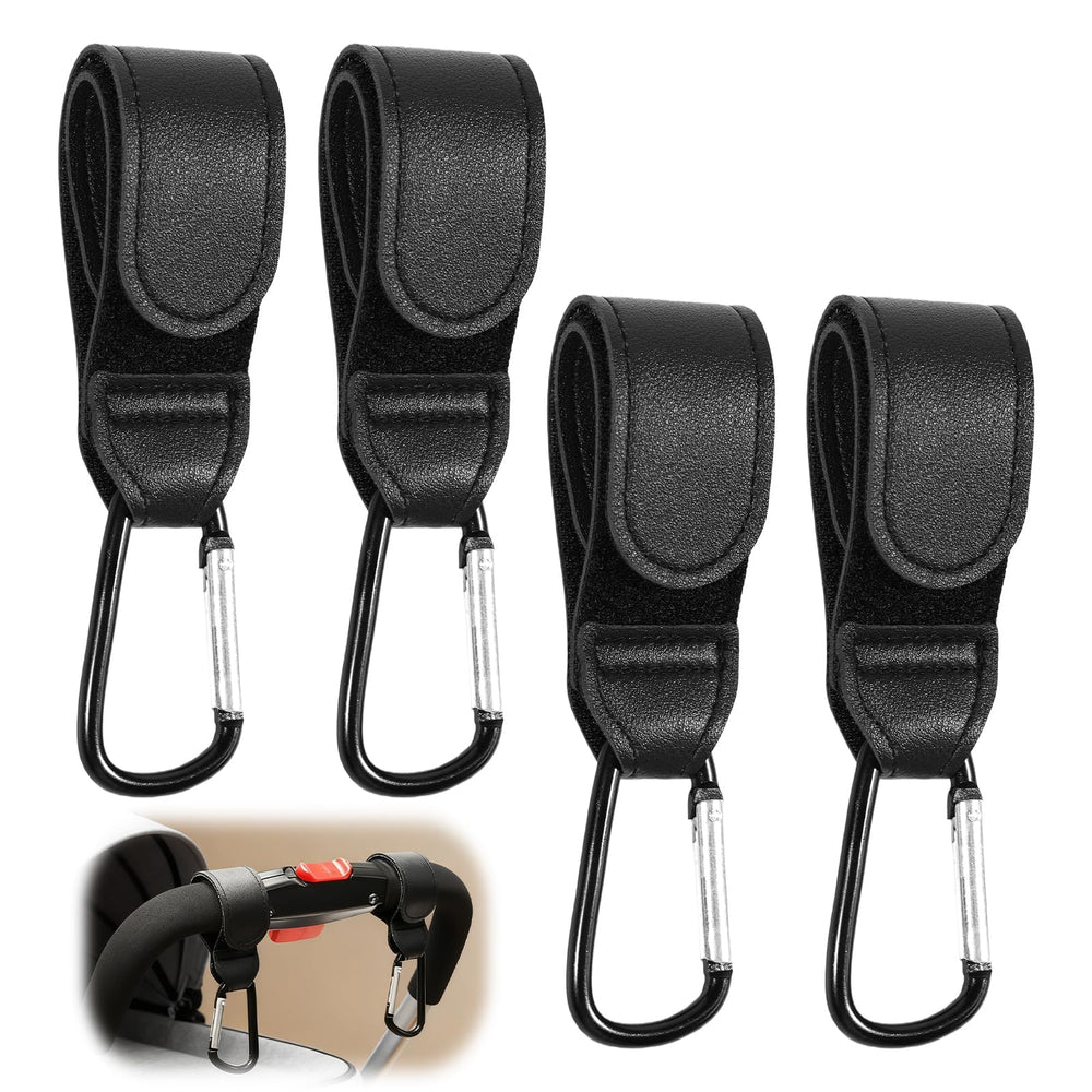 Dvvsav universal stroller hook clip on handle for hands-free bag organization.