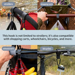 Dvvsav matte-metal hook adds subtle style to strollers