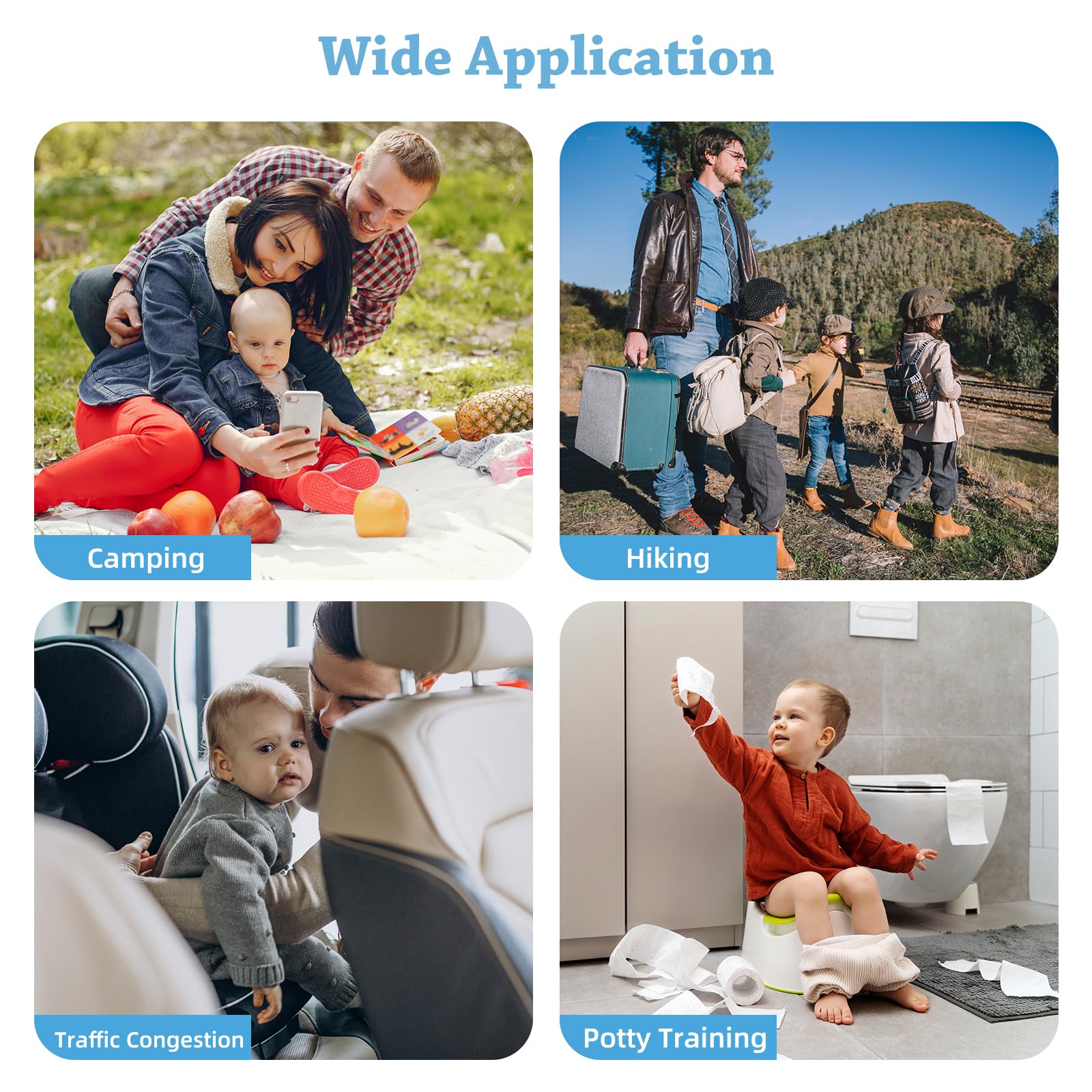 DWCHECK individually wrapped bags ideal for quick potty needs while traveling