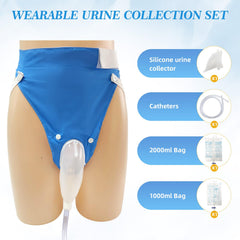 DWCHECK soft silicone urinal highlights skin-friendly comfort during extended wear.