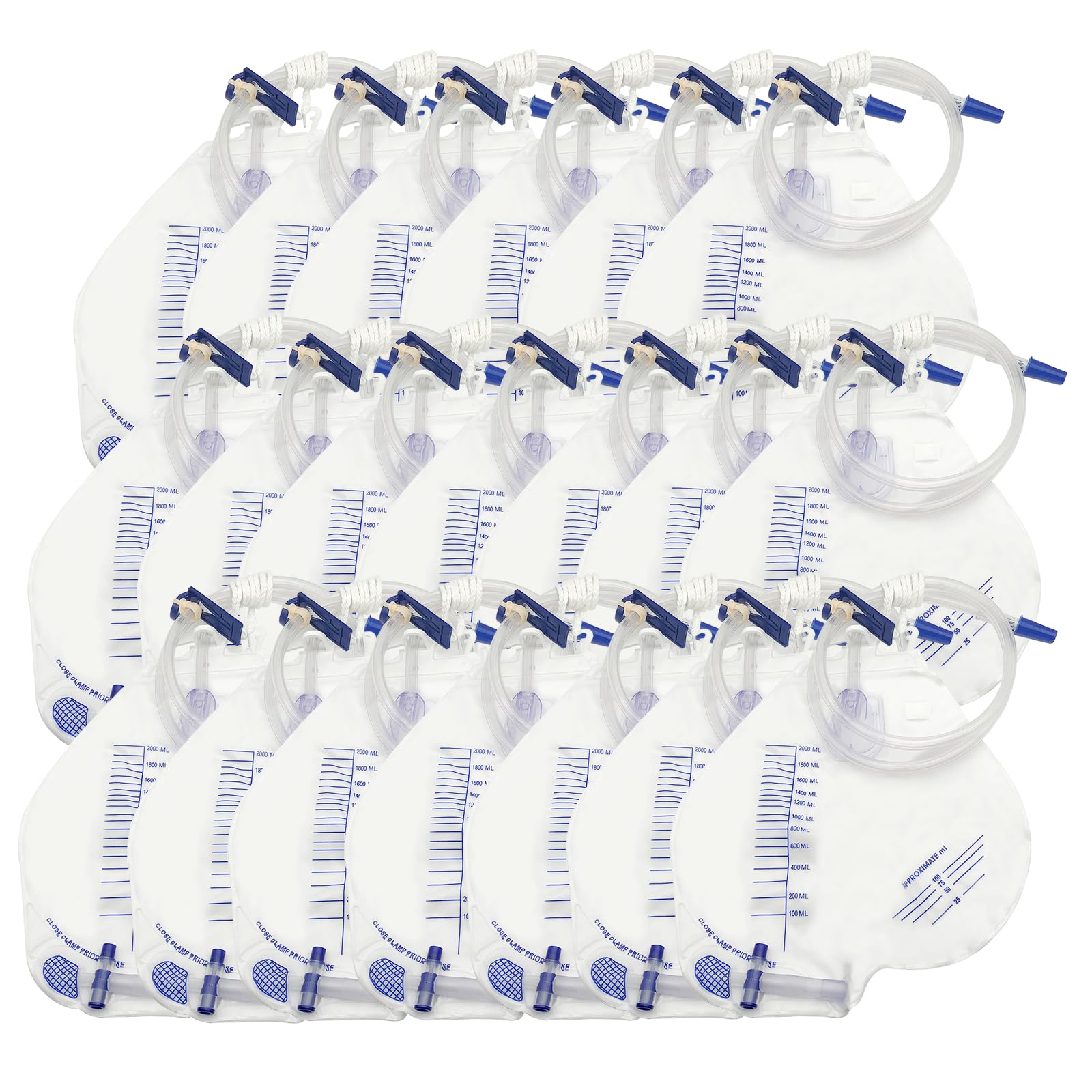 DWCHECK urinary bag 2000 mL with anti-reflux chamber for secure urine containment.