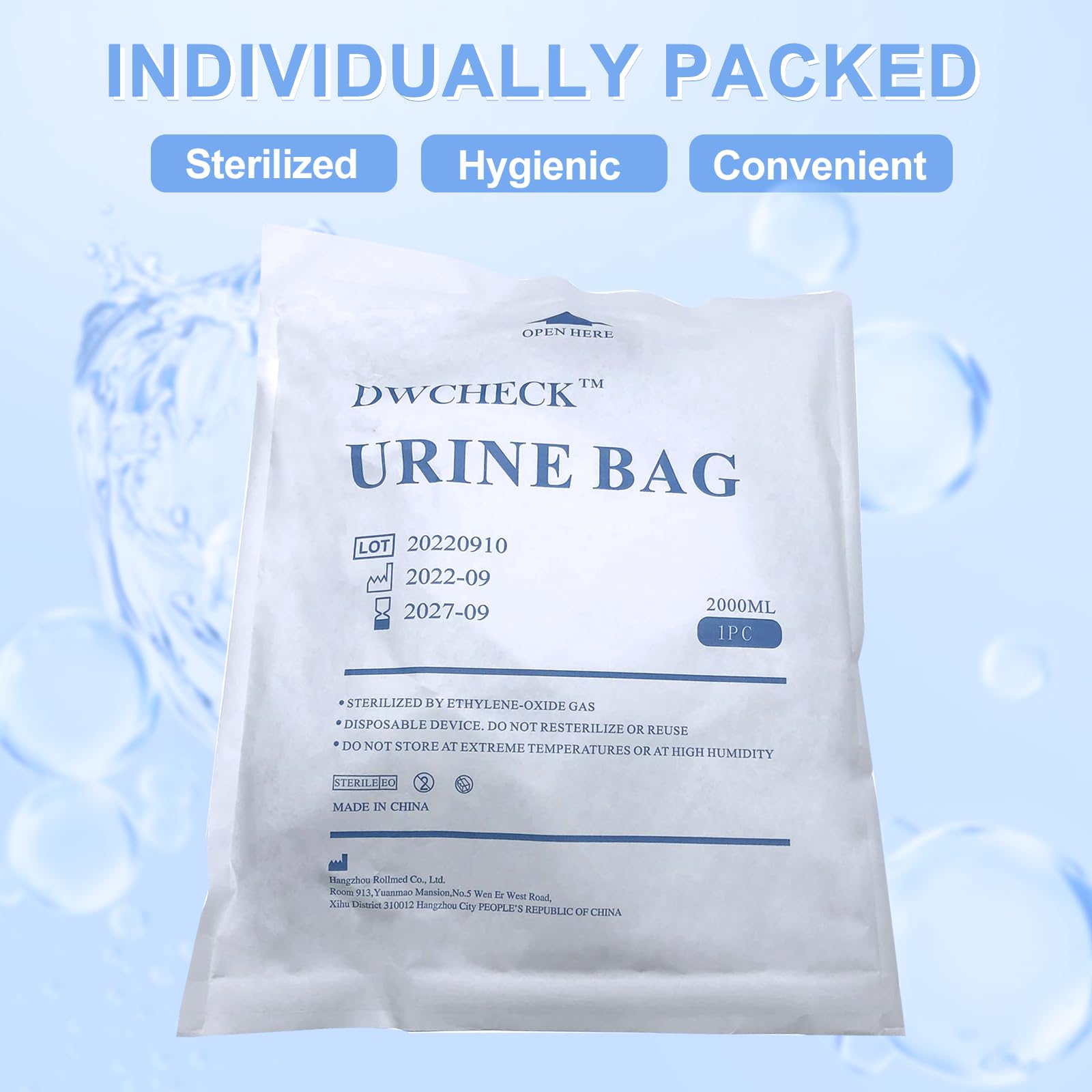 DWCHECK drain switch offers simple, clean bag emptying when needed.