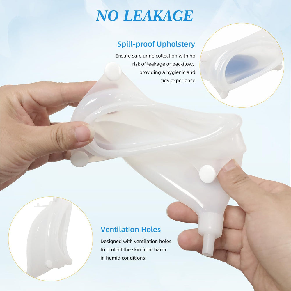 DWCHECK 2000ml overnight urine bag for longer use with clear capacity visibility.