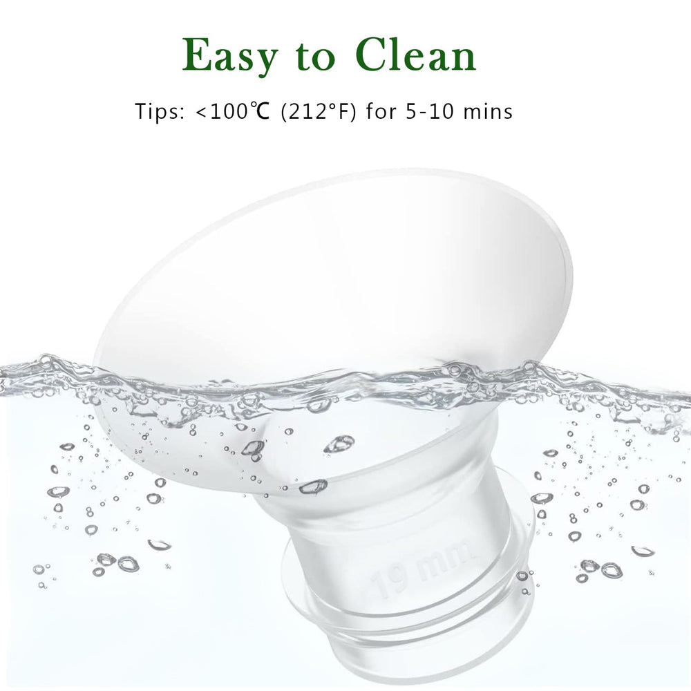 Dwelio cleaning brush for easy flange and nipple hygiene.
