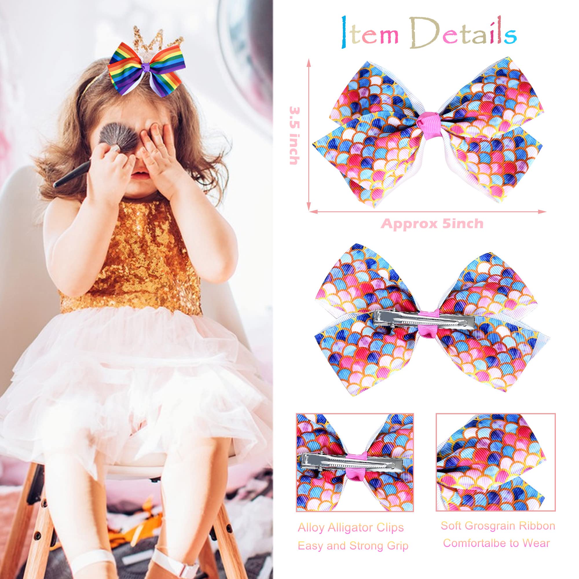 Dwenarry solid pink bow with clip designed for comfortable wear.