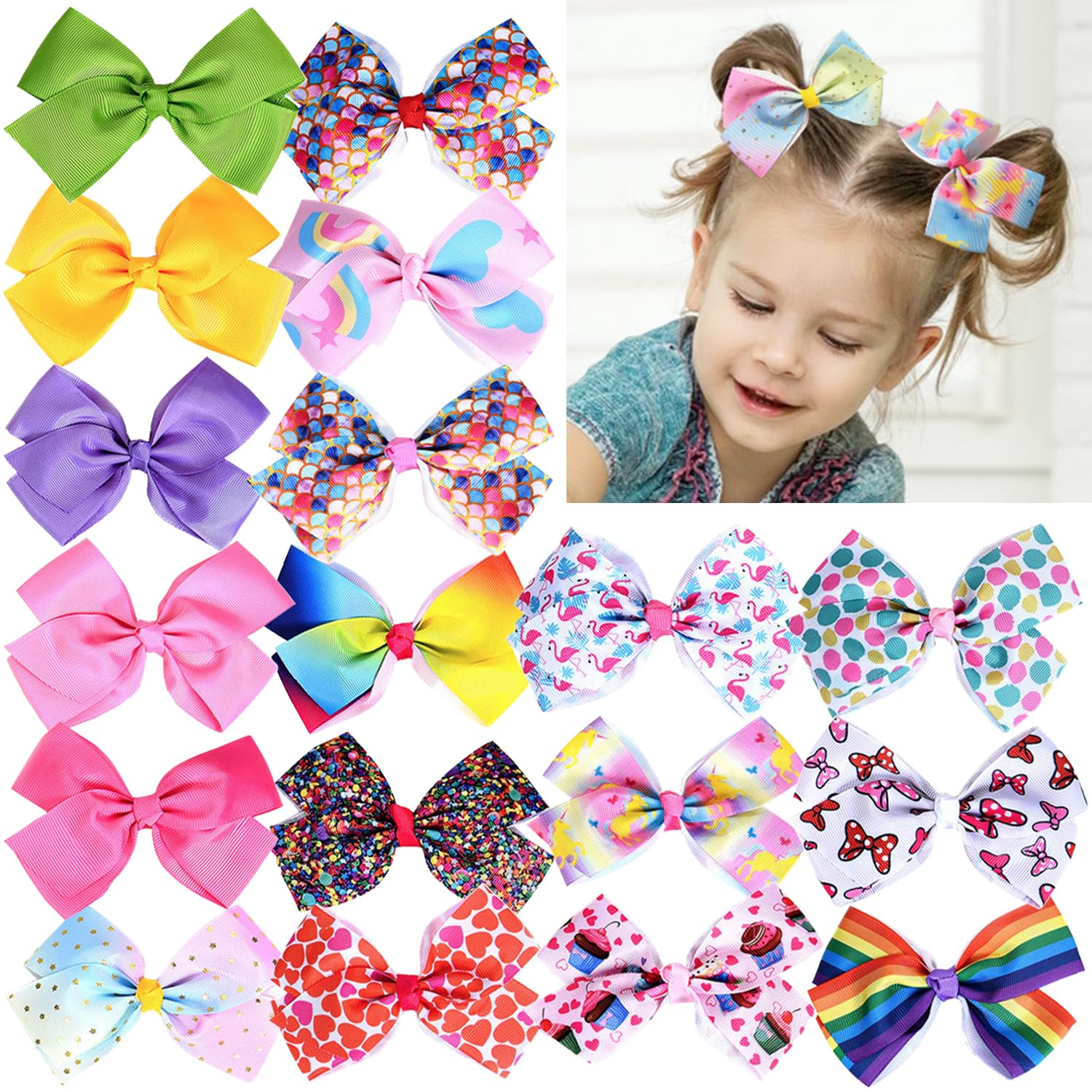Dwenarry 18-pack bows displayed for versatile styling and gifting