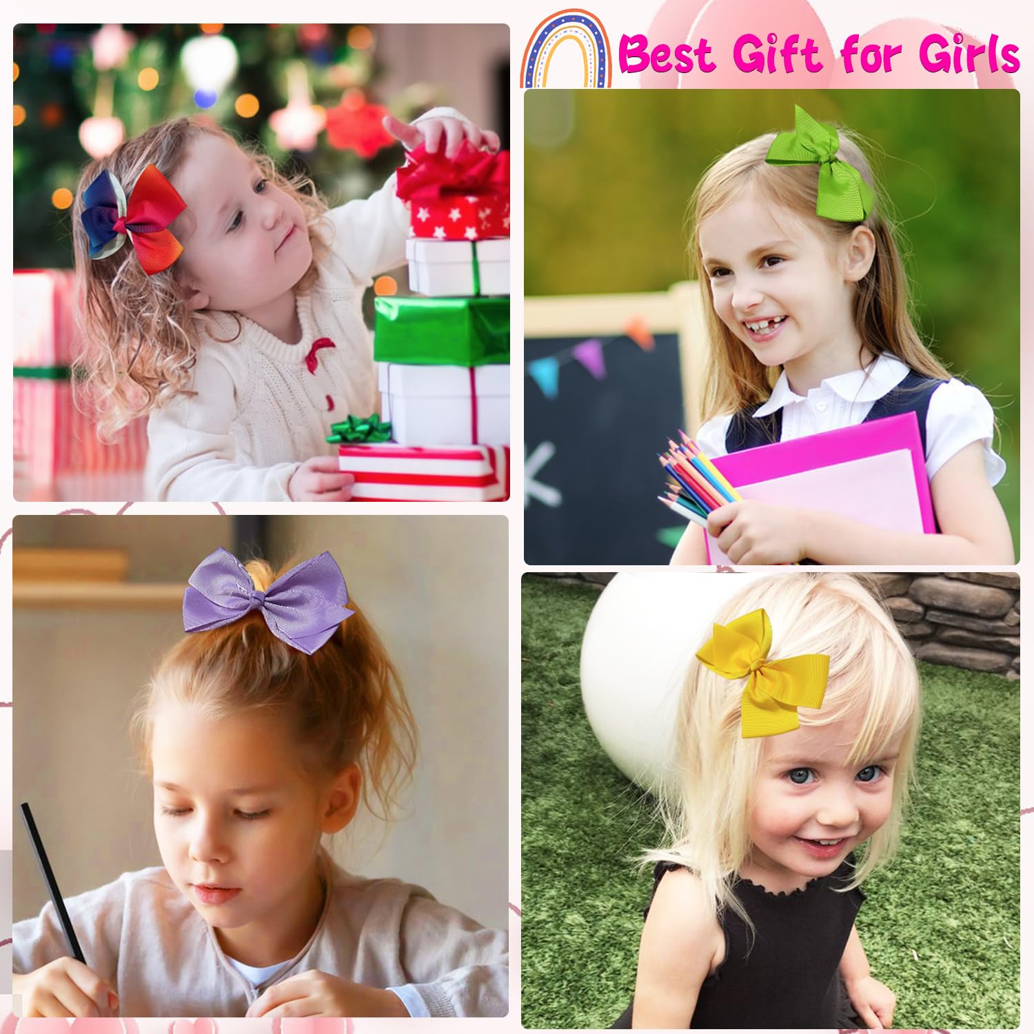 Dwenarry 5-inch mermaid-print bow adds whimsy to everyday looks